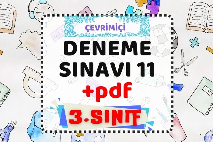 3. SINIF DENEME SINAVI 11