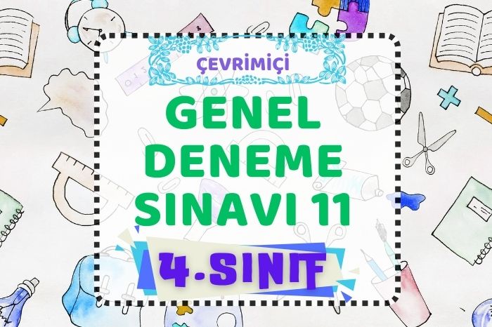 4. SINIF DENEME SINAVI 11